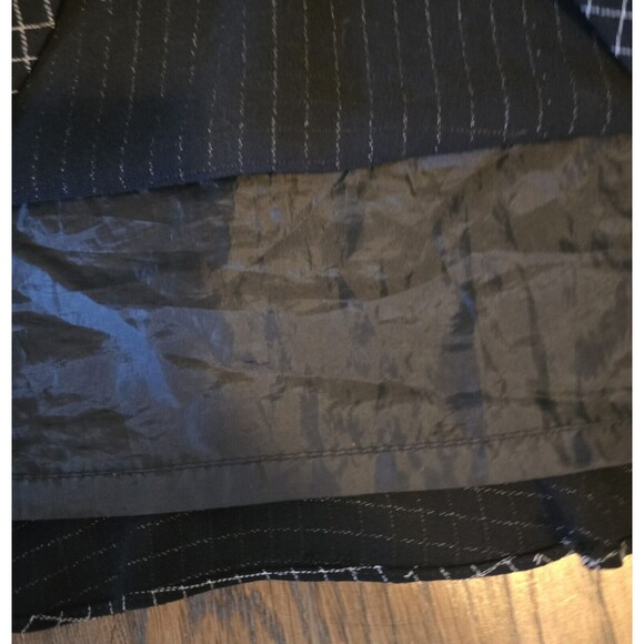 Vintage 90s y2k‎ Ruffle Bow Skirt Beaded Black White Lining Michelle Petite 4P - Picture 6 of 8